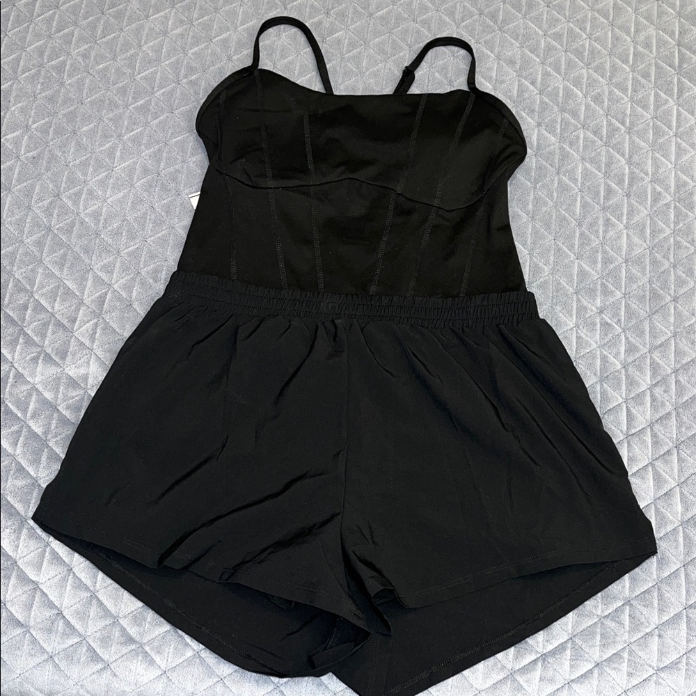 NYX Black Embroidered Top